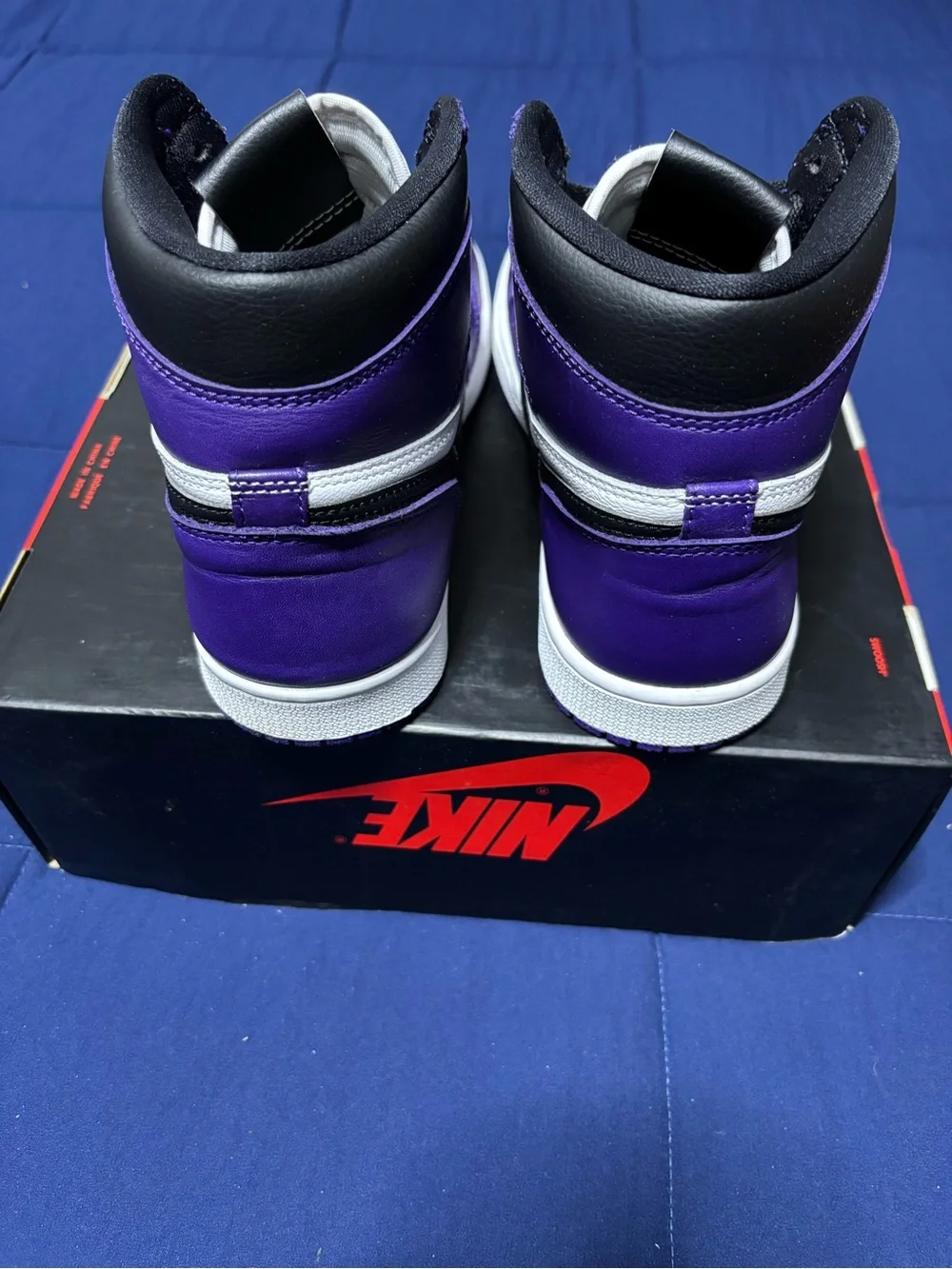 Jordan 1 Retro High OG Court Purple 2.0 2020 Size 8.5